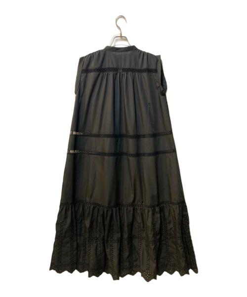 furfur（ファーファー）furfur (ファーファー) スカラ刺繍ワンピース ブラック サイズ:Free 未使用品の古着・服飾アイテム