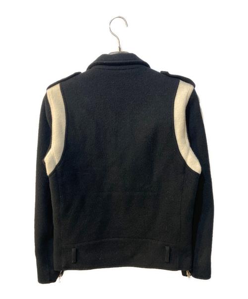 stussy（ステューシー）stussy (ステューシー) Schott (ショット) ウールライダースジャケット ブラック サイズ:38の古着・服飾アイテム