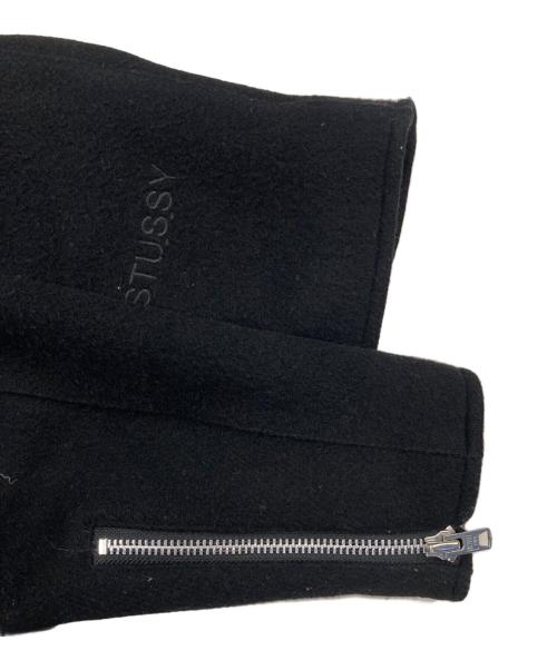 stussy（ステューシー）stussy (ステューシー) Schott (ショット) ウールライダースジャケット ブラック サイズ:38の古着・服飾アイテム