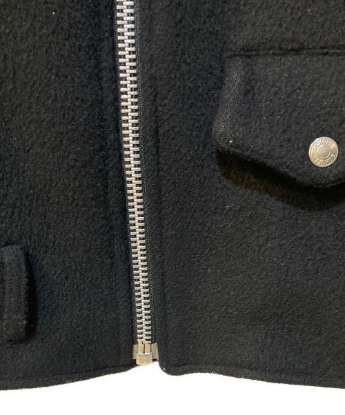 stussy（ステューシー）stussy (ステューシー) Schott (ショット) ウールライダースジャケット ブラック サイズ:38の古着・服飾アイテム