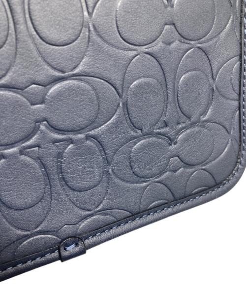 COACH（コーチ）COACH (コーチ) ワイアット クロスボディ バッグ・シグネチャー レザー ネイビーの古着・服飾アイテム