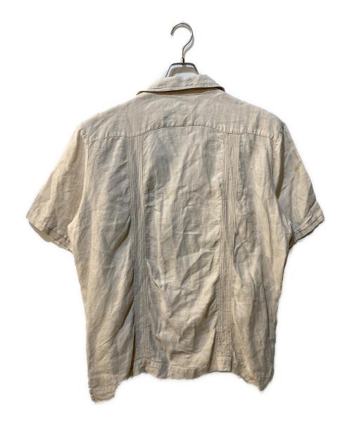 LAND'S END（ランズエンド）LAND'S END (ランズエンド) キューバシャツ ベージュ サイズ:Lの古着・服飾アイテム
