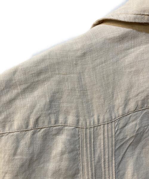 LAND'S END（ランズエンド）LAND'S END (ランズエンド) キューバシャツ ベージュ サイズ:Lの古着・服飾アイテム