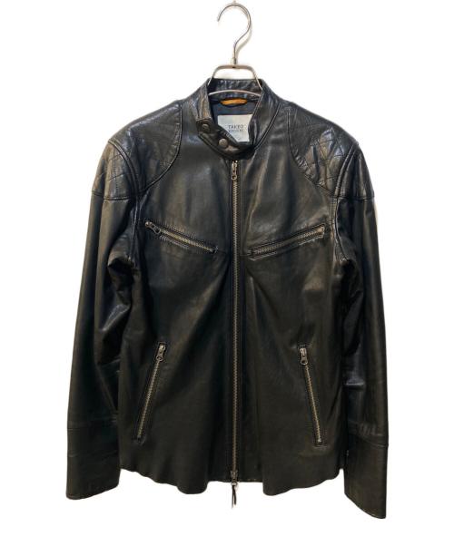 TAKEO KIKUCHI（タケオキクチ）TAKEO KIKUCHI (タケオキクチ) レザージャケット ブラック サイズ:2の古着・服飾アイテム