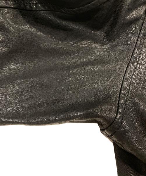 TAKEO KIKUCHI（タケオキクチ）TAKEO KIKUCHI (タケオキクチ) レザージャケット ブラック サイズ:2の古着・服飾アイテム