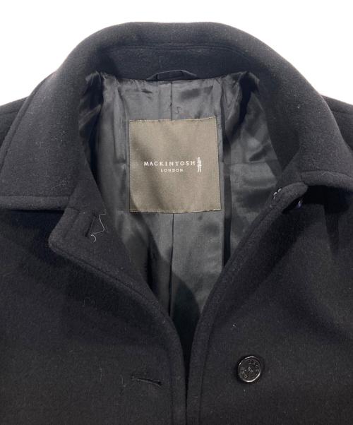 MACKINTOSH LONDON（マッキントッシュ ロンドン）MACKINTOSH LONDON (マッキントッシュ ロンドン) ウールダブルクロスベロアコート ブラック サイズ:38の古着・服飾アイテム