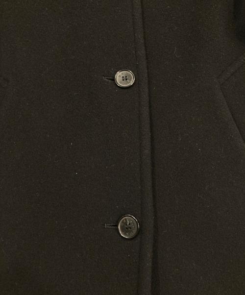 MACKINTOSH LONDON（マッキントッシュ ロンドン）MACKINTOSH LONDON (マッキントッシュ ロンドン) ウールダブルクロスベロアコート ブラック サイズ:38の古着・服飾アイテム