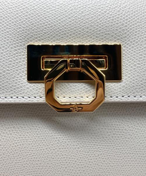 CARBOTTI（カルボッティ）CARBOTTI (カルボッティ) エレナクロスボディ2WAYハンドバッグ アイボリーの古着・服飾アイテム