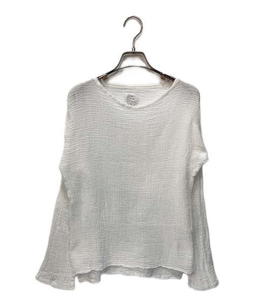 ateliers francais de confection（ル アトリエフランセ デ コンフェクション）ateliers francais de confection (ル アトリエフランセ デ コンフェクション) アトリエフランセ ロングスリーブカットソー ホワイト サイズ:TUの古着・服飾アイテム