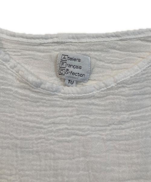 ateliers francais de confection（ル アトリエフランセ デ コンフェクション）ateliers francais de confection (ル アトリエフランセ デ コンフェクション) アトリエフランセ ロングスリーブカットソー ホワイト サイズ:TUの古着・服飾アイテム