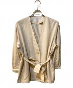 TIARAティアラ）の古着「リボンベルトジャケット」｜ベージュ