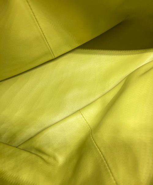 BOTTEGA VENETA（ボッテガベネタ）BOTTEGA VENETA (ボッテガベネタ) ダブルノット ハンドバッグ イエロー×グリーンの古着・服飾アイテム