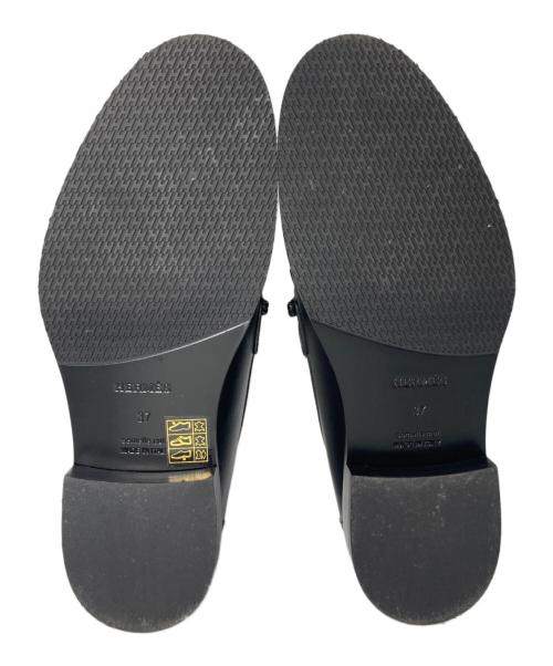 HERMES（エルメス）HERMES (エルメス) モカシン インパクト ローファー ブラック サイズ:37の古着・服飾アイテム