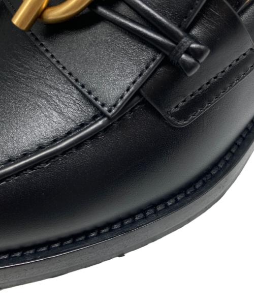 HERMES（エルメス）HERMES (エルメス) モカシン インパクト ローファー ブラック サイズ:37の古着・服飾アイテム