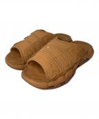 NIKEナイキ）の古着「AIR MORE UPTEMPO SLIDE FLAX」｜ブラウン