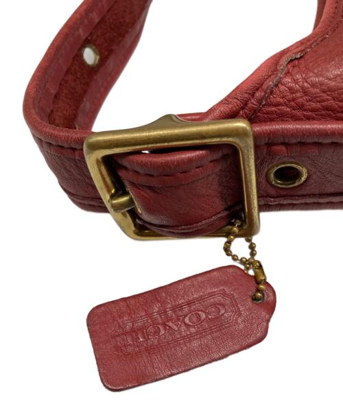 COACH（コーチ）COACH (コーチ) バケツ型ショルダーバッグ レッドの古着・服飾アイテム