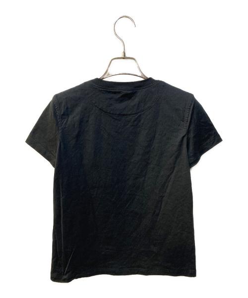 HERMES（エルメス）HERMES (エルメス) Hロゴ刺繍Tシャツ ブラック サイズ:34の古着・服飾アイテム