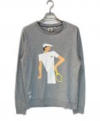 LACOSTEラコステ）の古着「プリントスウェット」｜グレー