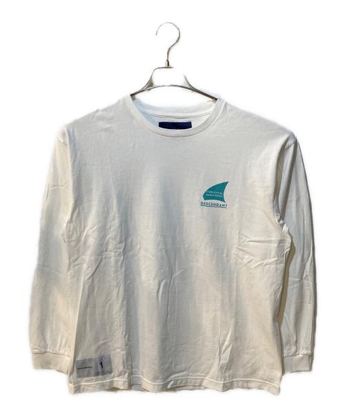 DESCENDANT（ディセンダント）DESCENDANT (ディセンダント) Fit out LS カットソー ホワイト サイズ:1の古着・服飾アイテム