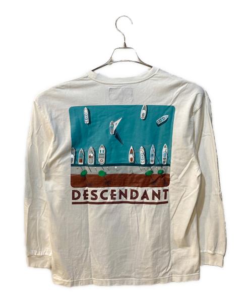 DESCENDANT（ディセンダント）DESCENDANT (ディセンダント) Fit out LS カットソー ホワイト サイズ:1の古着・服飾アイテム