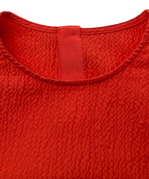 DRESSTERIOR（ドレステリア）DRESSTERIOR (ドレステリア) クルーネックTブラウス レッド サイズ:38の古着・服飾アイテム