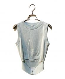 CODE A（コードエー）の古着「design knit tank」｜ブルー
