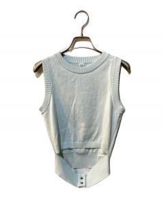 中古・古着通販】ANDMARY (アンドマリー) Ellie ribbon tops ピンク