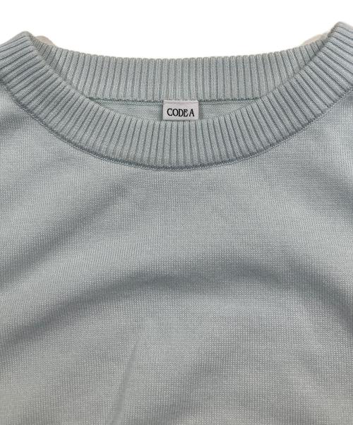 CODE A（コードエー）CODE A (コードエー) design knit tank ブルー サイズ:Freeの古着・服飾アイテム