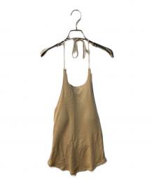 CLANE（クラネ）の古着「HALTER NECK CUP IN TOPS」｜ベージュ