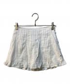 the Barnnetザ バーネット）の古着「Lignes Lace Mini Skirt」｜ホワイト