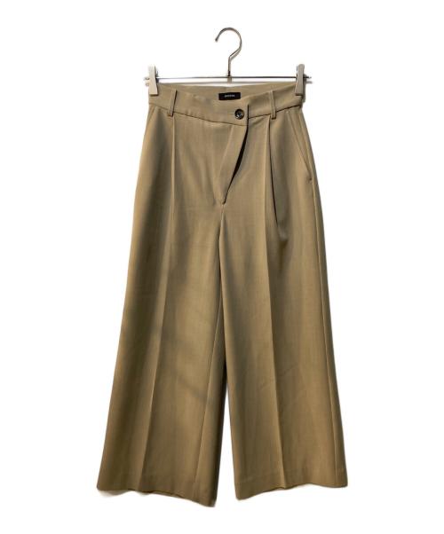 anuans（アニュアンス）anuans (アニュアンス) スライドウエストセミワイドパンツ ベージュ サイズ:Sの古着・服飾アイテム