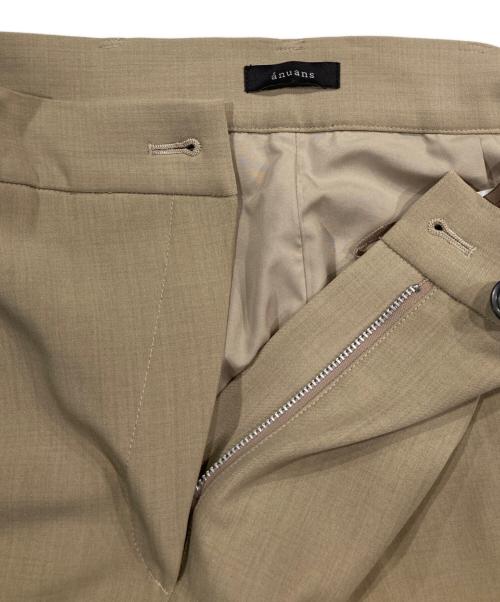 anuans（アニュアンス）anuans (アニュアンス) スライドウエストセミワイドパンツ ベージュ サイズ:Sの古着・服飾アイテム