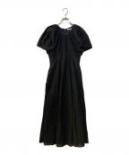 CLANEクラネ）の古着「DOT MESH ONE PIECE」｜ブラック