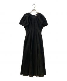 CLANE（クラネ）の古着「DOT MESH ONE PIECE」｜ブラック