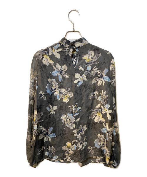 TOMORROW LAND collection（トゥモローランドコレクション）TOMORROW LAND collection (トゥモローランドコレクション) ナイトフラワーハイネックギャザーブラウス ブラック サイズ:36の古着・服飾アイテム