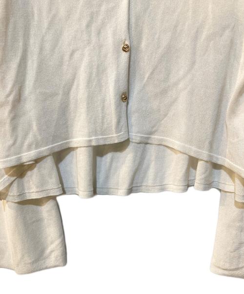 HER LIP TO（ハーリップトゥ）HER LIP TO (ハーリップトゥ) UV Knit Dress Cardigan ホワイト サイズ:Sの古着・服飾アイテム