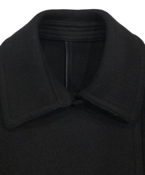 FRAMeWORK（フレームワーク）FRAMeWORK (フレームワーク) Super 100ダブルクロスPコート ブラック サイズ:36の古着・服飾アイテム