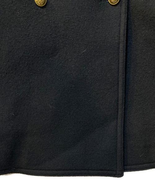 FRAMeWORK（フレームワーク）FRAMeWORK (フレームワーク) Super 100ダブルクロスPコート ブラック サイズ:36の古着・服飾アイテム