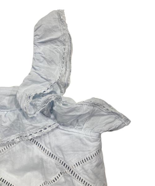 furfur（ファーファー）furfur (ファーファー) ティアードフリルチュニックワンピース ライトブルー サイズ:Freeの古着・服飾アイテム