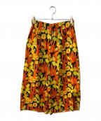 LOEWE×Paula's Ibizaロエベ×パウラズ・イビザ）の古着「フラワープリントイージーパンツ」｜オレンジ