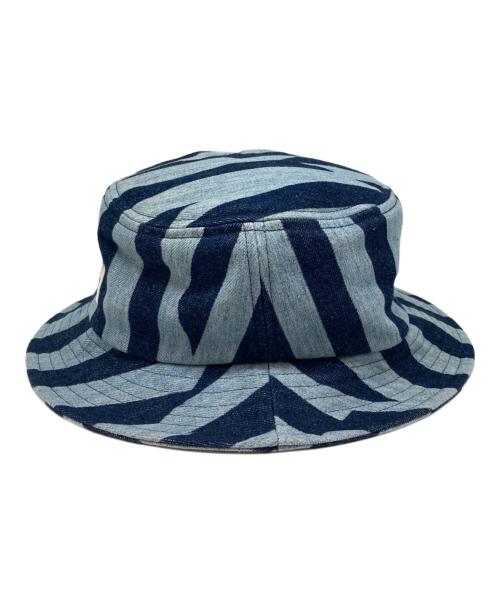 KENZO（ケンゾー）KENZO (ケンゾー) Dazzle Stripe デニム バケットハット ブルー サイズ:Freeの古着・服飾アイテム