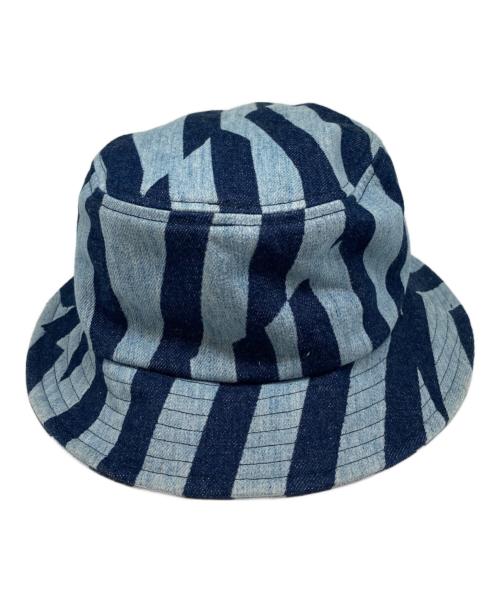 KENZO（ケンゾー）KENZO (ケンゾー) Dazzle Stripe デニム バケットハット ブルー サイズ:Freeの古着・服飾アイテム