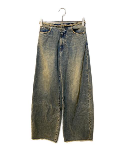 LAGUA GEM（ラグアジェム）LAGUA GEM (ラグアジェム) CUT OFF LOOSEY デニム インディゴ サイズ:23の古着・服飾アイテム