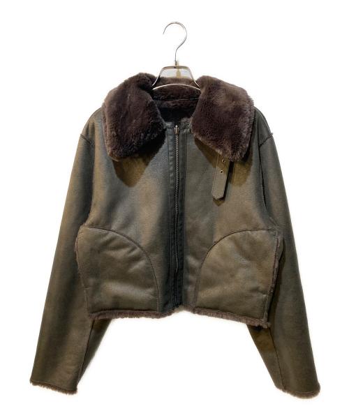 moussy（マウジー）moussy (マウジー) REVER FAUX ファーコート ブラウン サイズ:Freeの古着・服飾アイテム