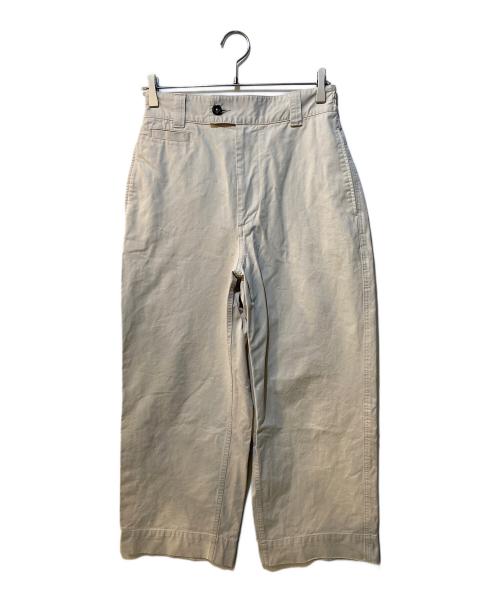 MHL（エムエイチエル）MHL (エムエイチエル) WASHED COMPACT COTTON チノパンツ アイボリー サイズ:1の古着・服飾アイテム