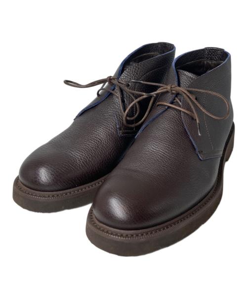 GIORGIO ARMANI（ジョルジョアルマーニ）GIORGIO ARMANI (ジョルジョアルマーニ) チャッカーブーツ ブラウン サイズ:6の古着・服飾アイテム