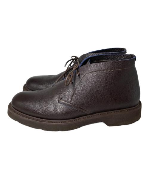 GIORGIO ARMANI（ジョルジョアルマーニ）GIORGIO ARMANI (ジョルジョアルマーニ) チャッカーブーツ ブラウン サイズ:6の古着・服飾アイテム