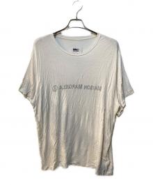 MM6 Maison Margiela（エムエムシックスメゾンマルジェラ）の古着「反転ロゴ プリント オーバーTシャツ」｜ホワイト