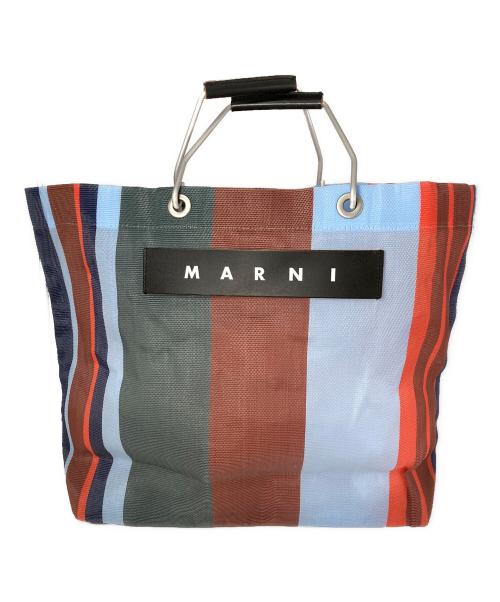 MARNI（マルニ）MARNI (マルニ) メッシュトートバッグ ブルーの古着・服飾アイテム