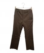 MUSEミューズ）の古着「チェックパンツ」｜ブラウン